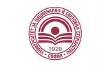 Лого в червен цвят на УНСС